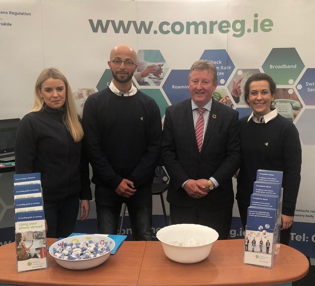 ComReg welcomes Minister Seán Canney at the National Pl...