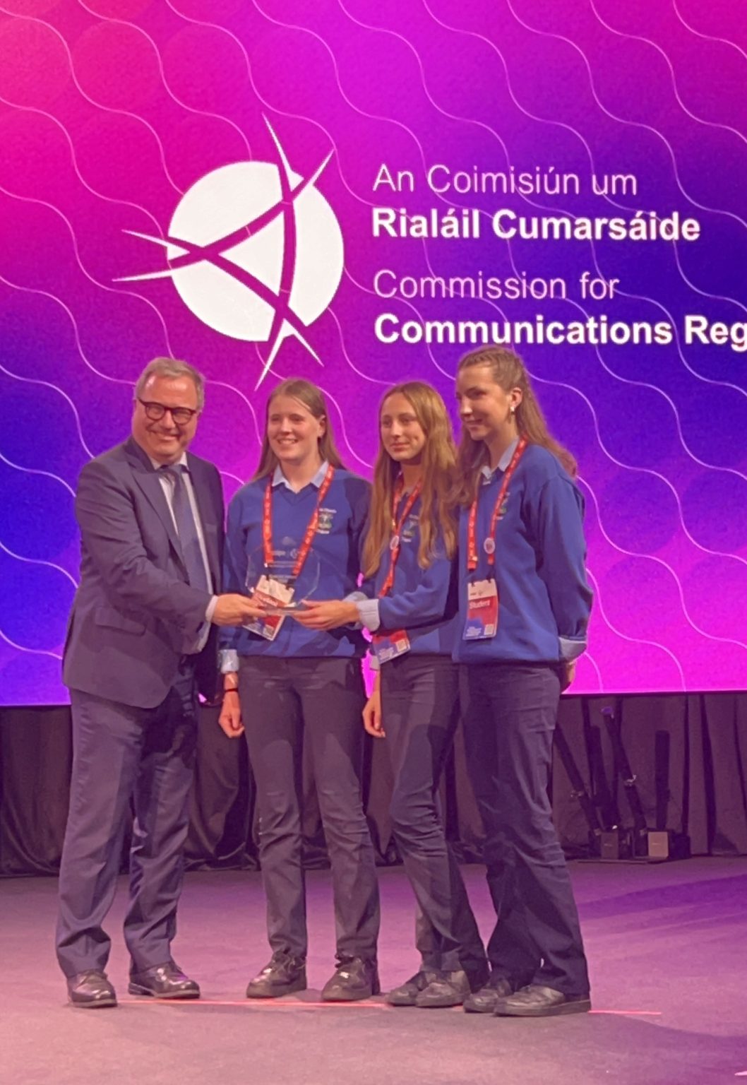 Commissioner Robert Mourik presents ComReg Award at inaugural Stripe ...